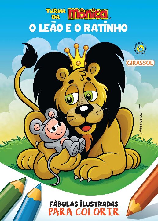 Livro Turma da Mônica - Fábulas Ilustradas para Colorir -...
