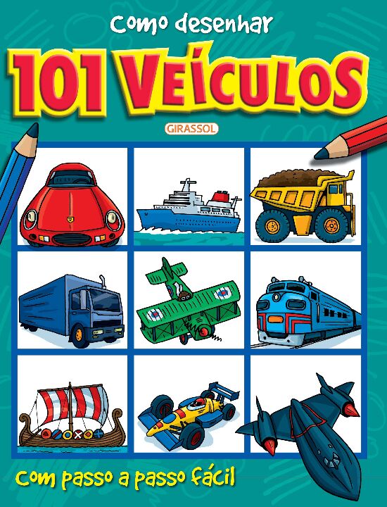 Livro Como desenhar 101 veículos (Volume 02)