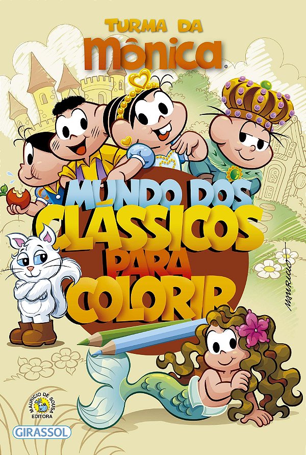 Livro Turma da Mônica - Mundo dos Clássicos para Colorir