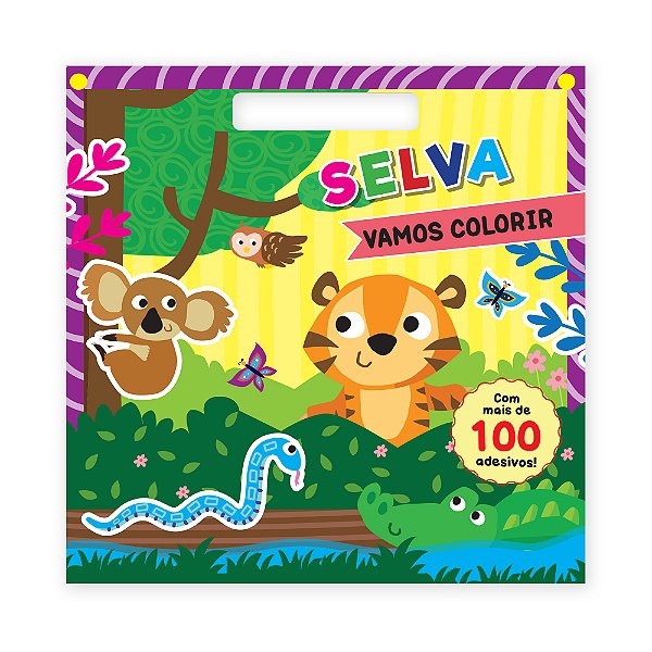Livro Vamos Colorir - Selva