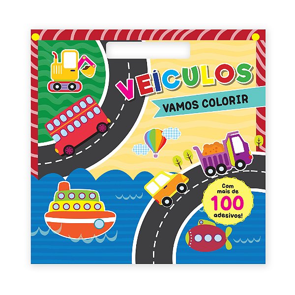 Livro Vamos Colorir - Veículos
