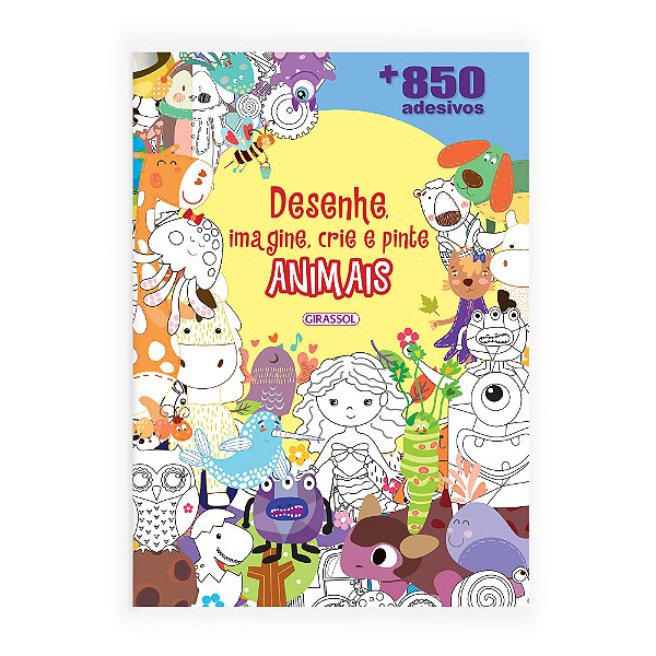 Livro Desenhe, Imagine, Crie E Pinte Animais