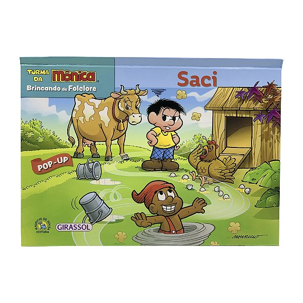 Livro Turma da Mônica - Brincando de folclore - Saci