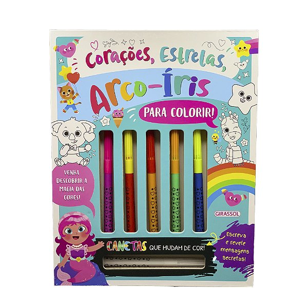 Livro Mania Colorida - Corações, Estrelas E Arco-Íris - P...