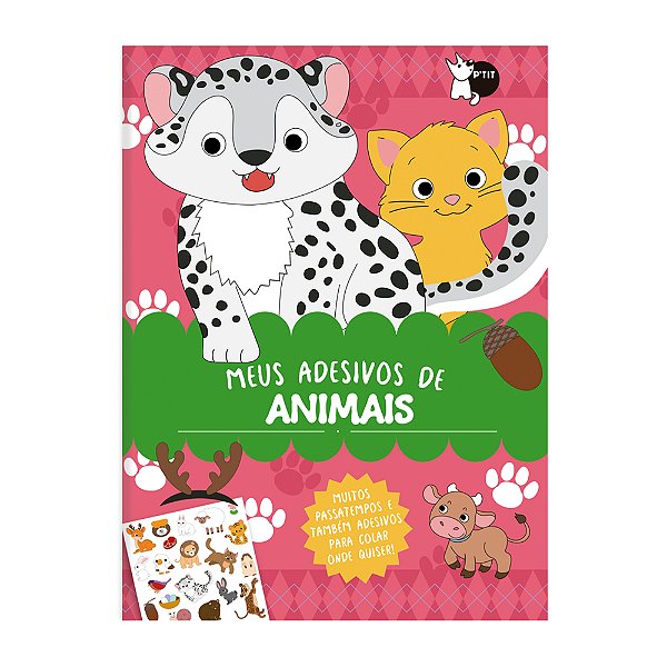 Livro Meus Adesivos De Animais - Muitos Passatempos E Tam...