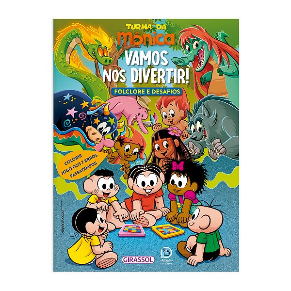 Livro Turma Da Mônica - Folclore E Desafios: Vamos Nos Divertir...