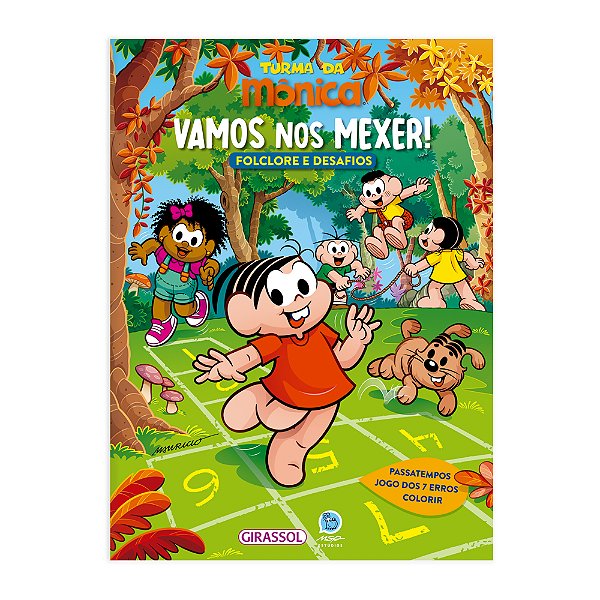 Livro Turma Da Mônica - Folclore E Desafios: Vamos Nos Mexer!