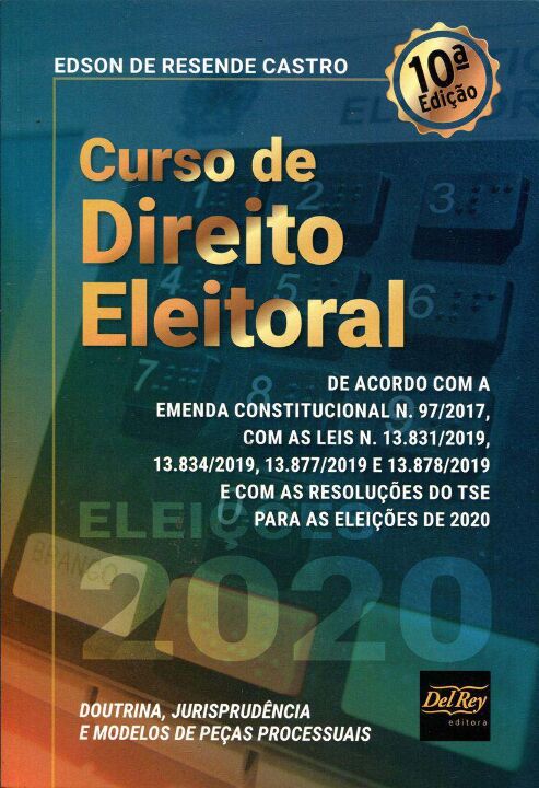 Livro Curso De Direito Eleitoral - 10Ed/20