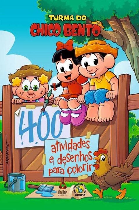 Livro Turma do Chico Bento Livro 400 Atividades e Desenho...