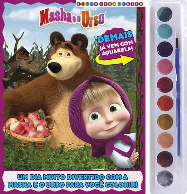Livro Masha e o urso - Livro para pintar
