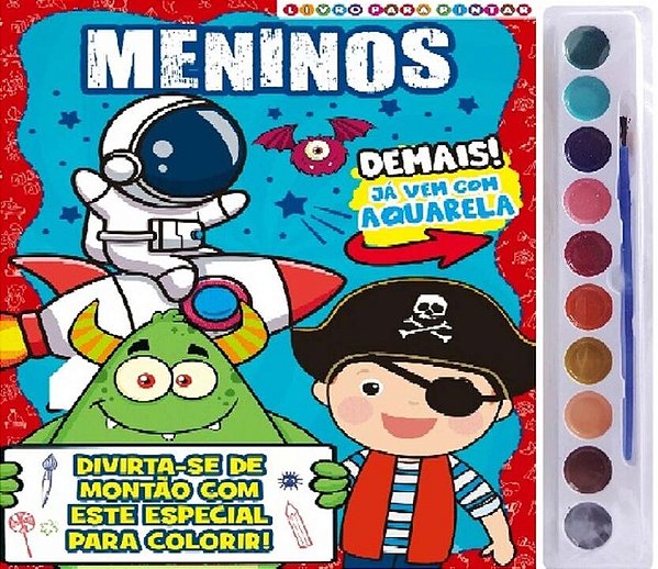 Livro Meninos - Livro para pintar