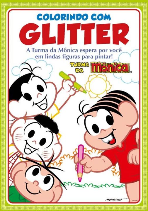 Livro Turma da Mônica Colorindo com Glitter