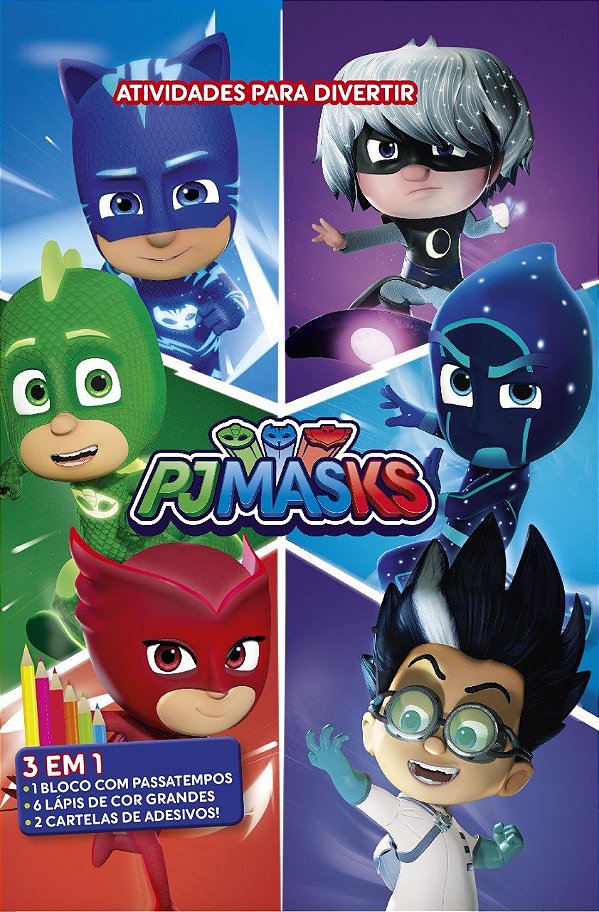 Livro PJ Masks - Atividades para divertir