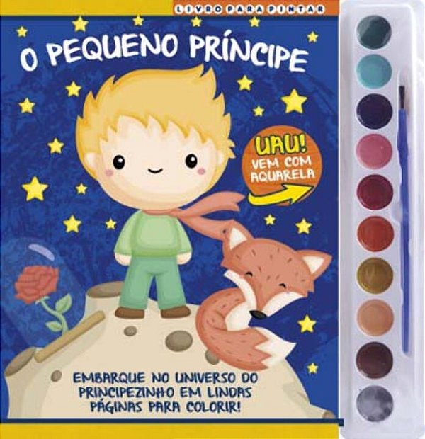Livro O Pequeno Príncipe - Livro para pintar com aquarela