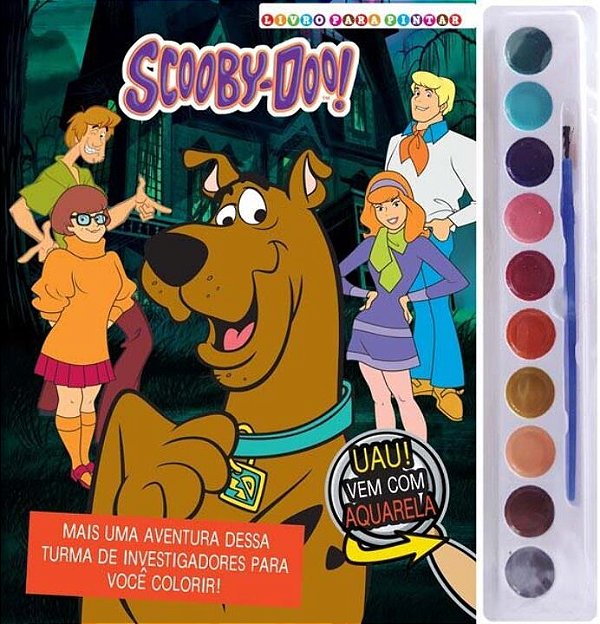 Livro Scooby-doo Livro para Pintar com Aquarela