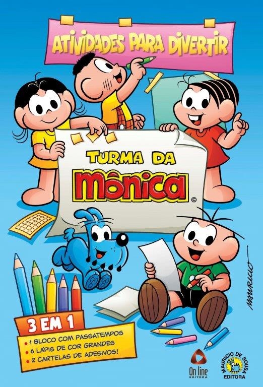 Livro Turma da Mônica atividades para divertir