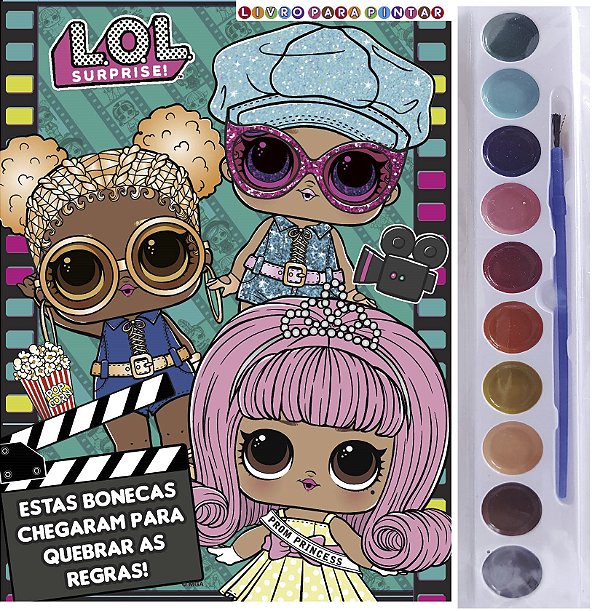 Livro L.O.L. Surprise! - Livro para pintar com aquarela