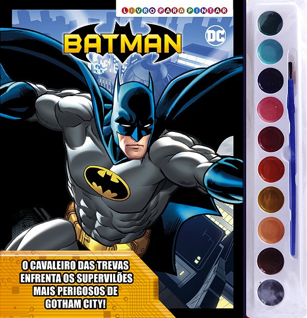 Livro Batman - Livro para pintar com aquarela