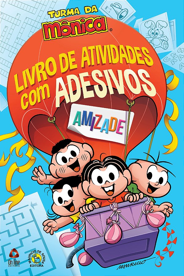 Livro Turma da Mônica Livro de Atividades com Adesivos - ...