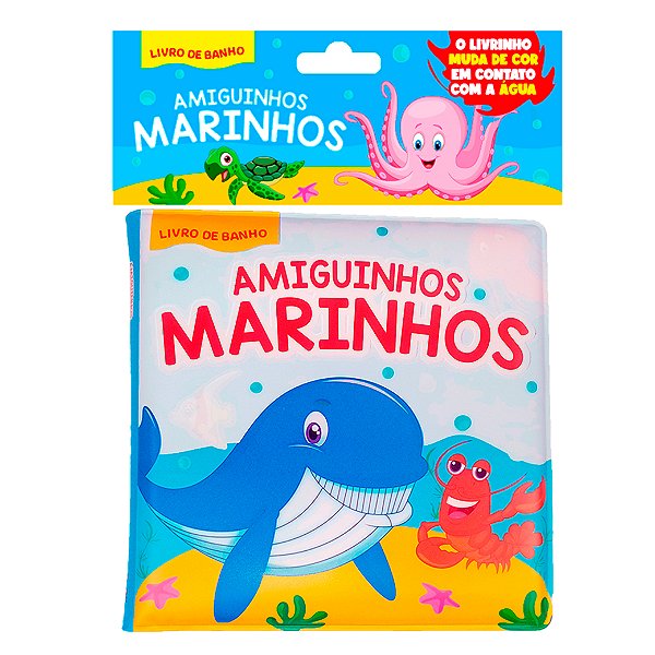 Livro Amiguinhos Marinhos - Livro de Banho