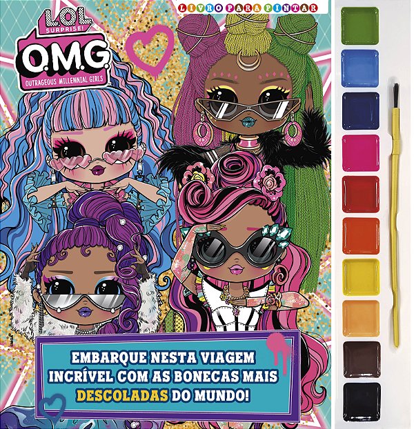 Livro L.O.L. Surprise! O.M.G. Livro para pintar com aquar...