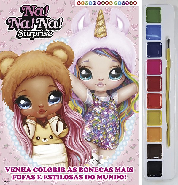Livro Na! Na! Na! - Surprise Livro para Pintar com Aquare...