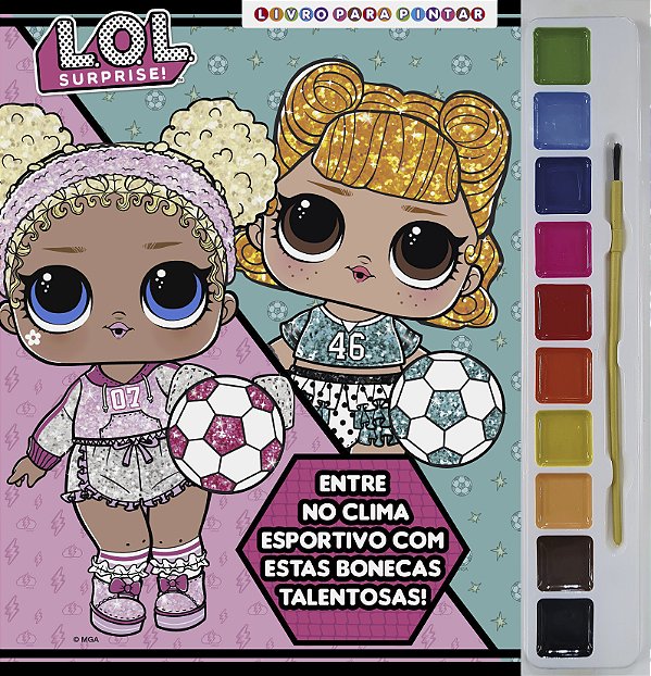 Livro L.O.L. Surprise! Livro para pintar com aquarela