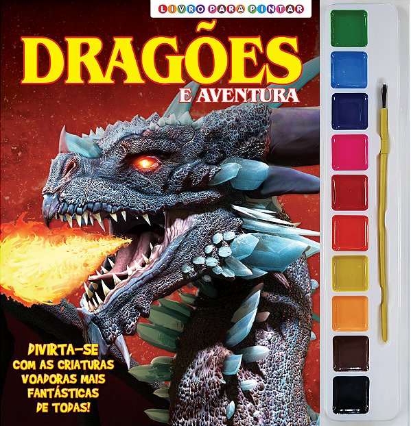 Livro Dragões - Livro para Pintar com Aquarela