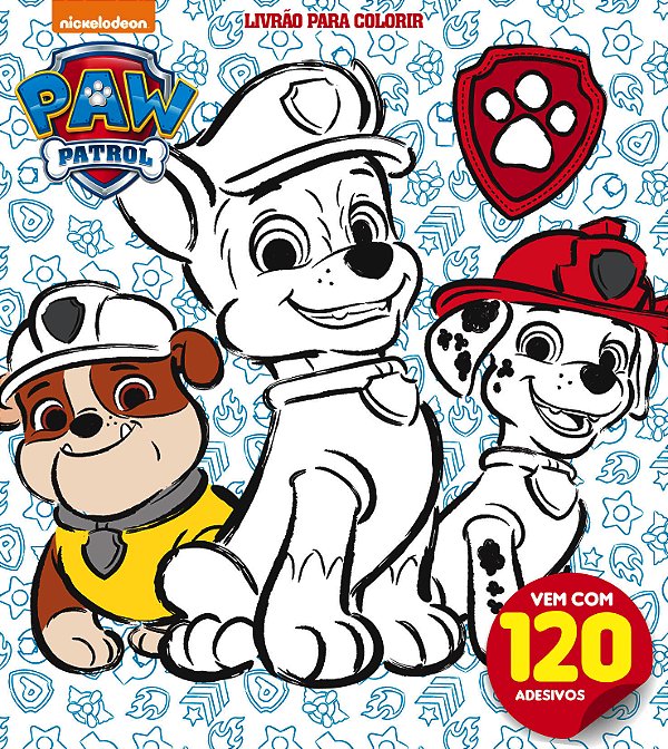 Livro Patrulha Canina Livrão para Colorir