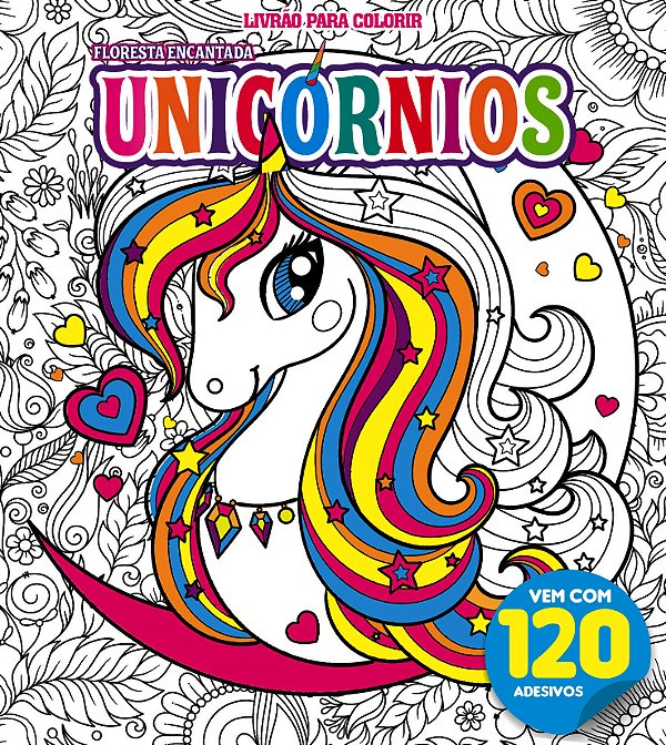 Livro Floresta Encantada Livrão para Colorir