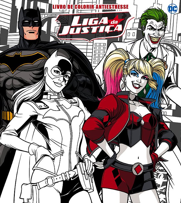 Livro Liga da Justiça - Livro para Colorir Antiestresse