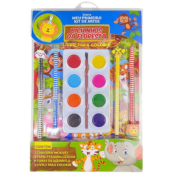 Livro Meu Primeiro Kit de Artes - Bichinhos da Floresta