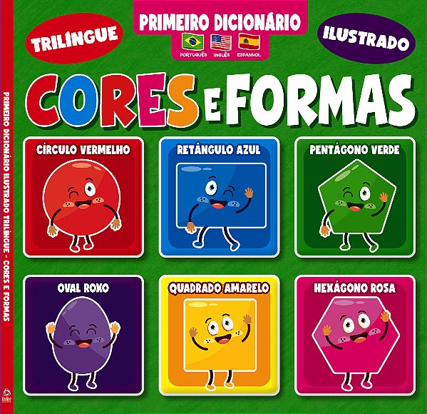 Livro Primeiro Dicionário Trilíngue Ilustrado - Cores e F...