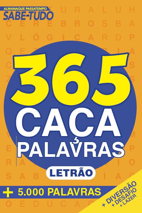 Livro Almanaque Passatempos Sabe-Tudo 365 Caça-Palavras -...