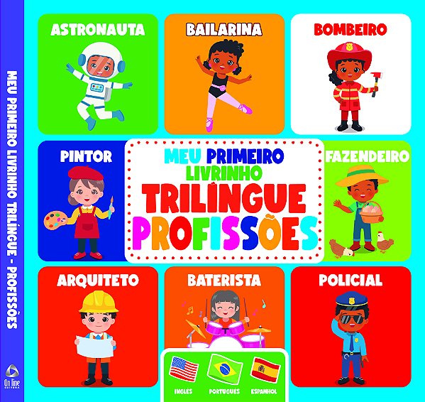 Livro Meu Primeiro Livrinho Trilíngue - Profissões