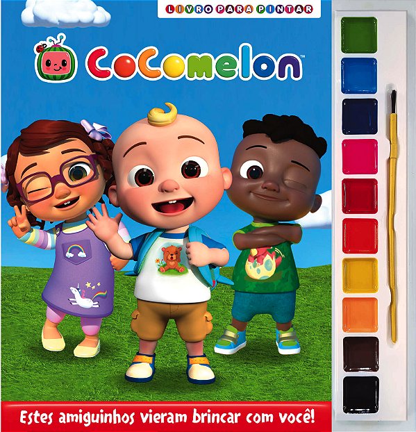 Livro Cocomelon - Livro para Pintar com Aquarela