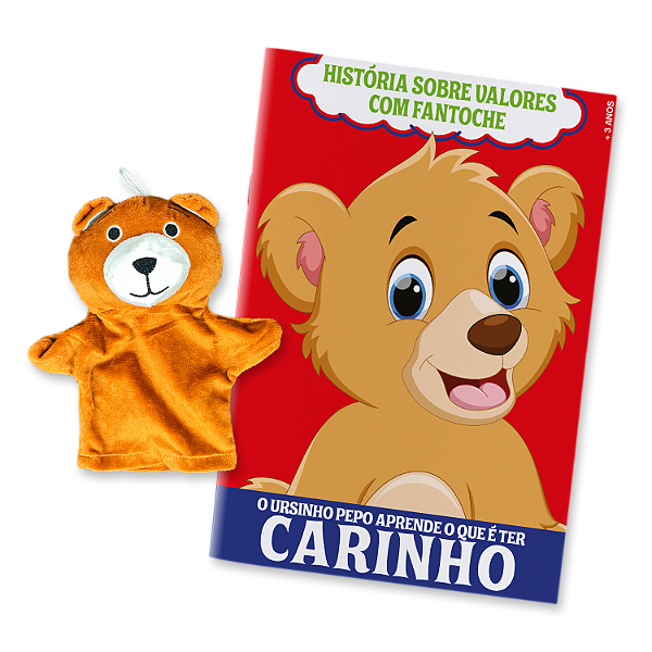 Livro História sobre Valores com Fantoche – Urso
