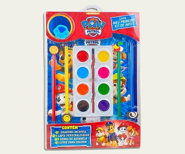 Livro Patrulha Canina Livro Meu Primeiro Kit de Artes