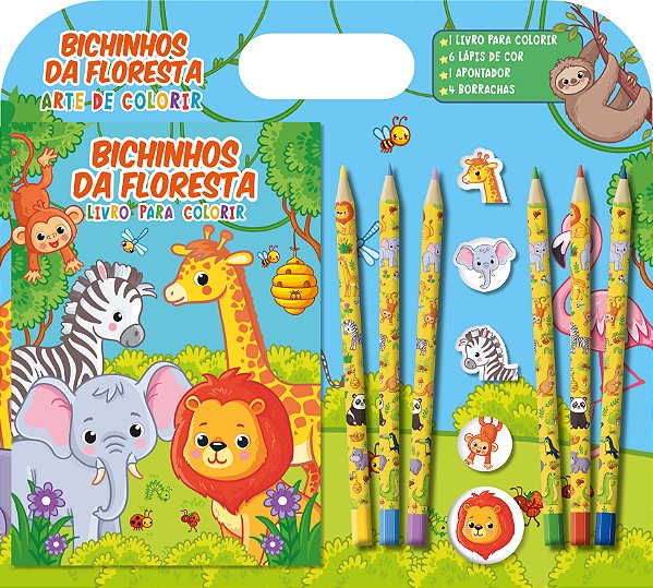 Livro Arte de colorir - Bichinhos da floresta