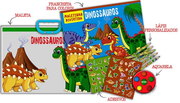 Livro Maleta Divertida - Dinossauros