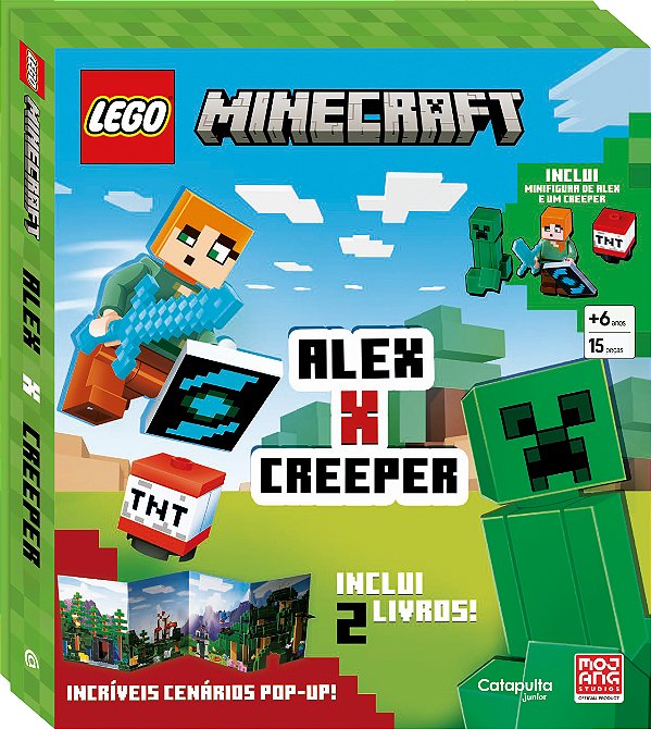 Livro LEGO Minecraft: Alex vs Creeper