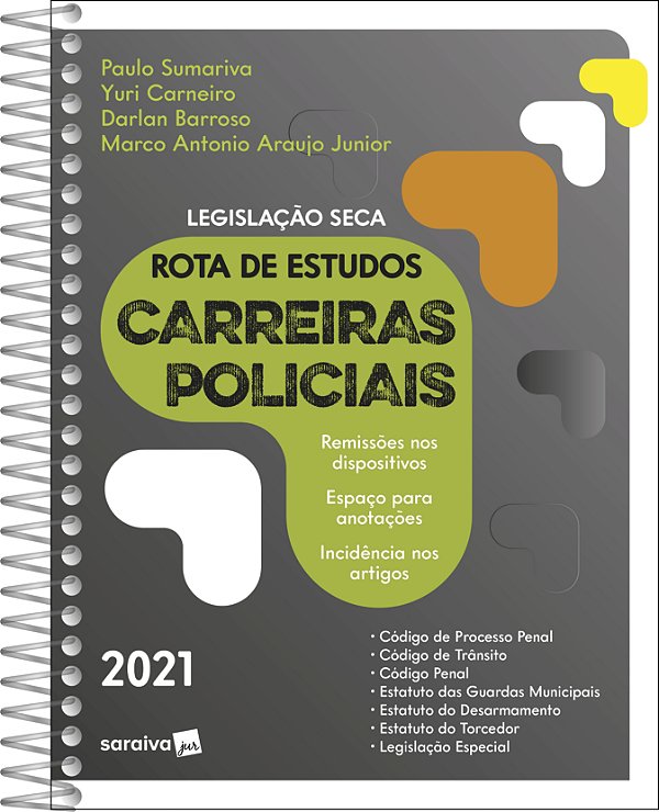 Livro Rota de estudos carreiras policiais: legislação sec...