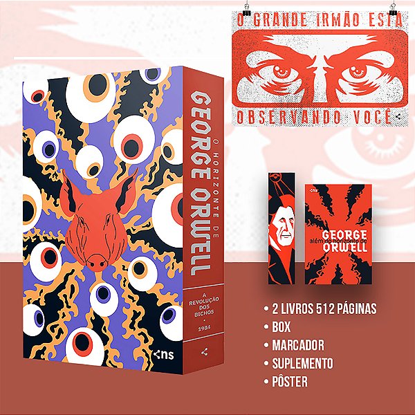 Livro Box George Orwell - O horizonte (2 livros + pôster ...