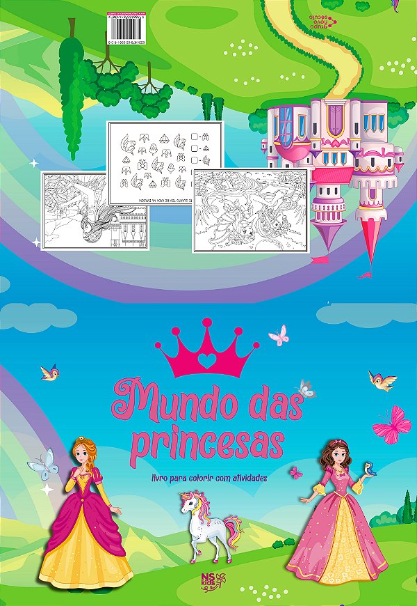 Livro Mundo das princesas – para colorir com atividades