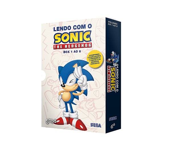 Livro Box - Lendo Com O Sonic - The Hedgehog - (Vols. 1 A...