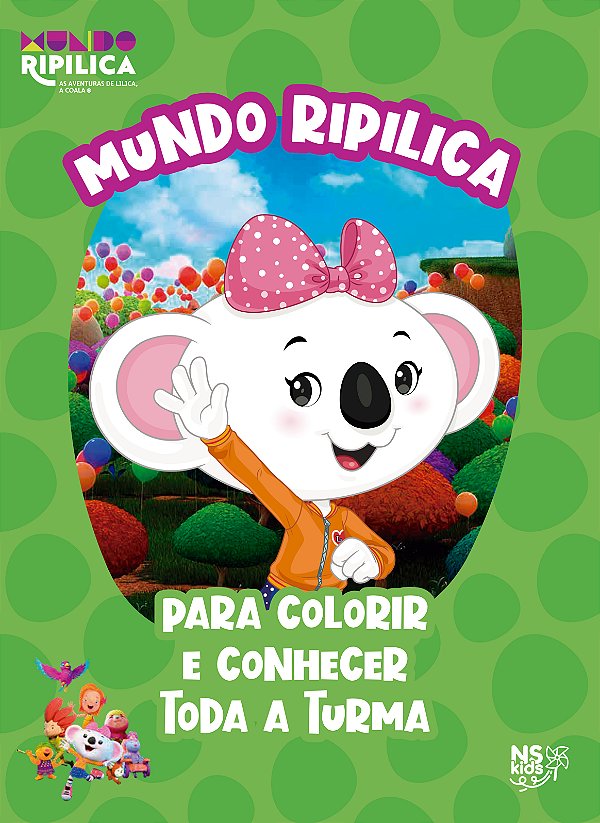 Livro Mundo Ripilica: para colorir e conhecer toda a turm...