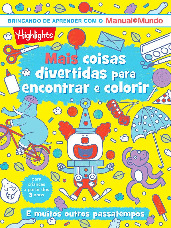 Livro Mais Coisas Divertidas Para Encontrar E Colorir - L...