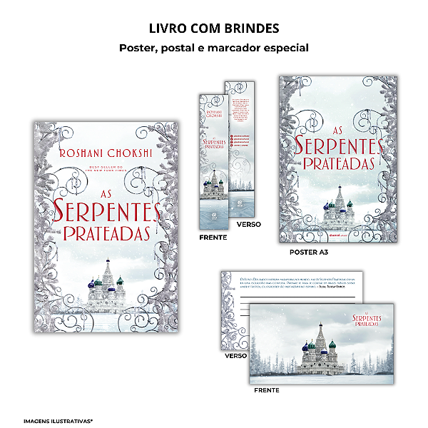 Livro As Serpentes Prateadas - + Marcador + Postal + Pôst...