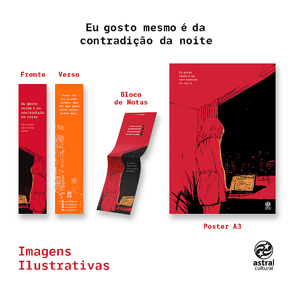 Livro Eu Gosto Mesmo É Da Contradição Da Noite - Com Pôst...