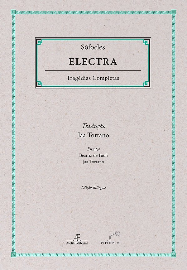 Livro Electra - Tragédias Completas